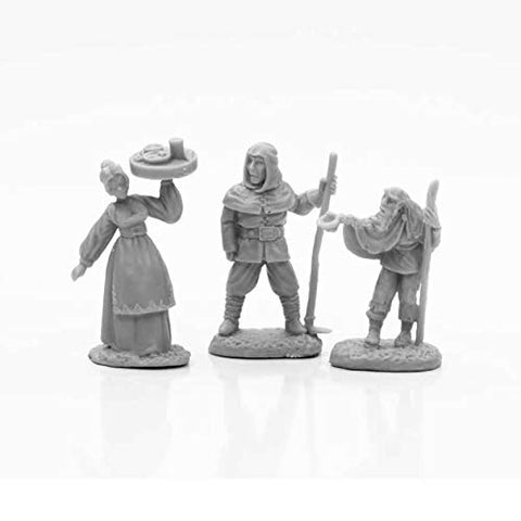 Townsfolk I Miniature 25mm Heroic Scale Figure Dark Heaven Bones Reaper Miniatures