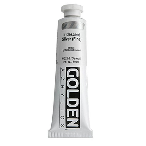 Acrylic Medium Golden Artist Colors Iridescent Silver (fine) 2oz tube