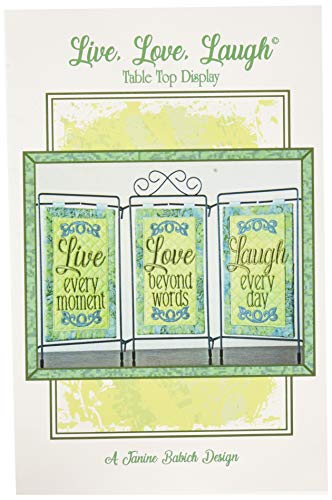 Janine Babich Designs Live Love Laugh Table Top Display Pattern