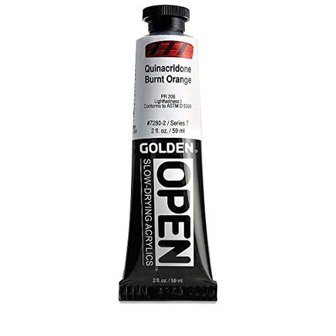 Open 2 Oz Acrylic Color Paint Color: Quinacridone Burnt Orange