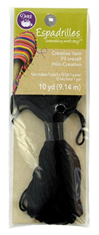 Dritz Espadrilles Yarn, 10 yd, Black