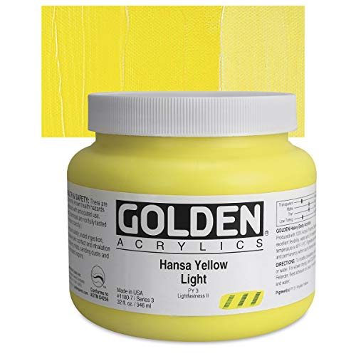 Golden Heavy Body Acrylic - Hansa Yellow Light 32oz jar