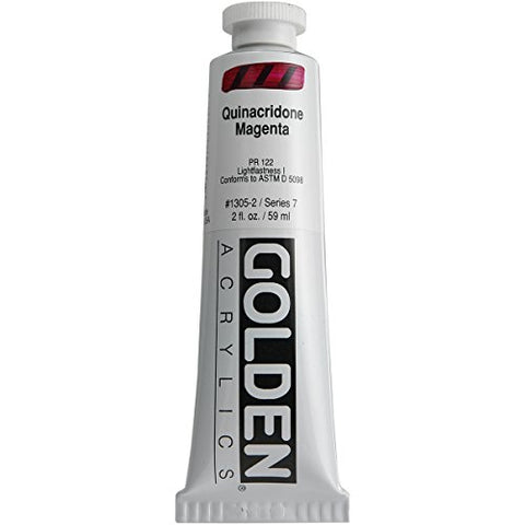 Golden Heavy Body Acrylic Paint, 2-Ounce, Quinacridone Magenta