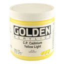 Golden Heavy Body Acrylic - C.P. Cadmium Yellow Light 8oz jar