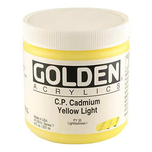 Golden Heavy Body Acrylic - C.P. Cadmium Yellow Light 8oz jar