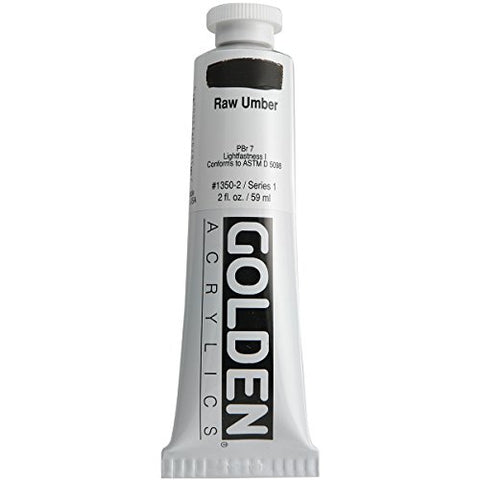 Golden Heavy Body Acrylic Paint, 2-Ounce, Raw Umber (GLDNHB-13502)