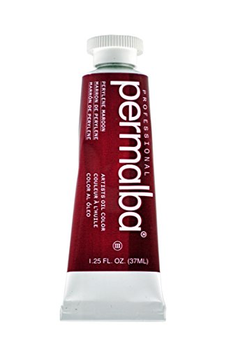 Weber Permalba 1041 37-Ml Artist Oil Color, Perylene Maroon