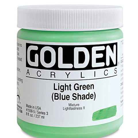 Golden Heavy Body Acrylic - Light Green Blue Shade 8oz jar