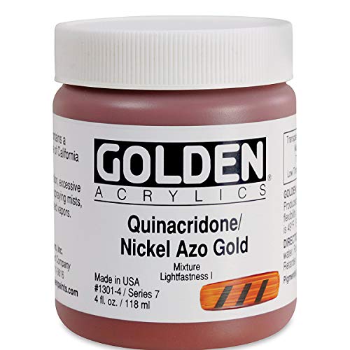 Golden Heavy Body Acrylics Quinacridone/Nickel Azo Gold 4 oz
