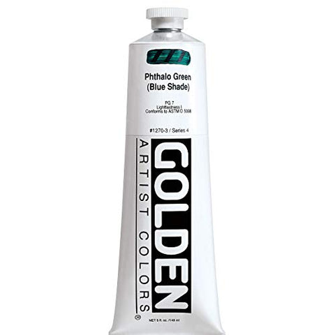 Golden Heavy Body Acrylic - Phthalo Green Blue Shade - 5 oz Tube