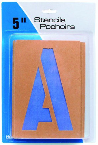 Headline Sign 5in. Stencil Kit, Caps/ Numbers