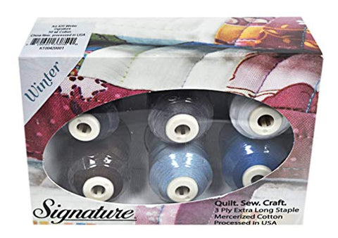 Signature 50 Cotton Mini King 6 Spool Gift Pack - Winter