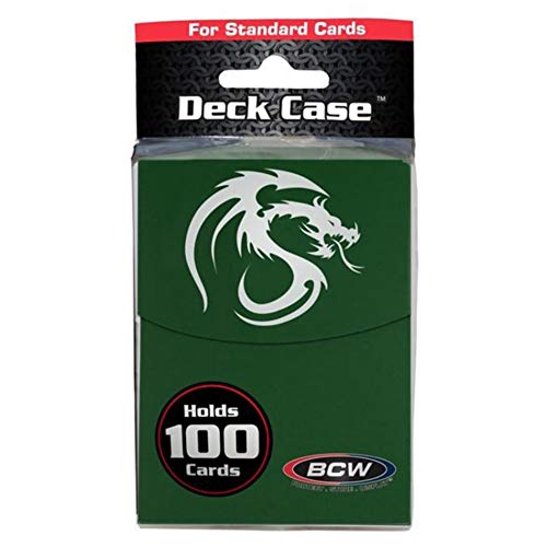 BCW 1-DCLG-GRN 1 Deck Box/Case - Green - Holds 100 Cards