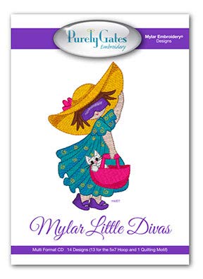 Mylar Little Divas by Purely Gates Embroidery