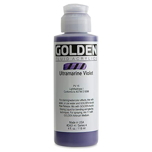 Golden Fluid Acrylics - Ultramarine Violet - 4 oz Bottle