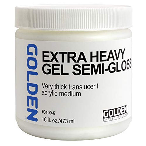 Golden Acryl Med 16 Oz X-Heavy Gel Semi-Gloss