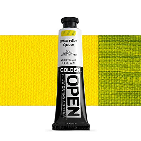 Open 2 Oz Acrylic Color Paints Color: Hansa Yellow Opaque