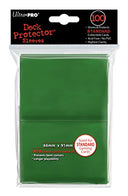 Ultra-Pro Sleeves: New Standard Green Deck Protectors (100)