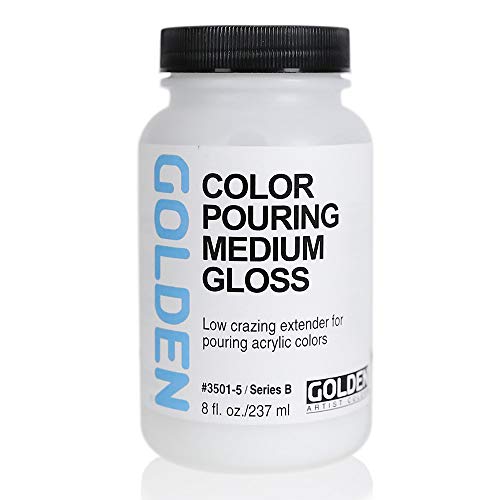 Golden Artist Colors Color Pouring Medium, Gloss Finish, 8 Ounce Bottle (3501-5)