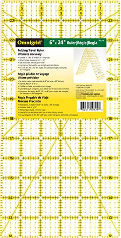 Omnigrid Folding Ruler, 6 x 24-Inch, Clear
