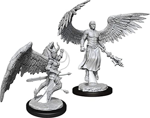 Dungeons & Dragons Nolzur's Marvelous Unpainted Miniatures: Deva & Erinyes