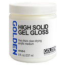 Acrylic Medium Golden High Solid Gel Gloss 8oz