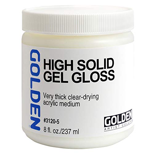 Acrylic Medium Golden High Solid Gel Gloss 8oz