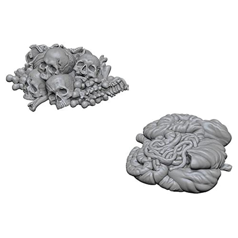 WizKids Deep Cuts Unpainted Miniatures Terrain: Wave 6: Pile of Bones & Entrails