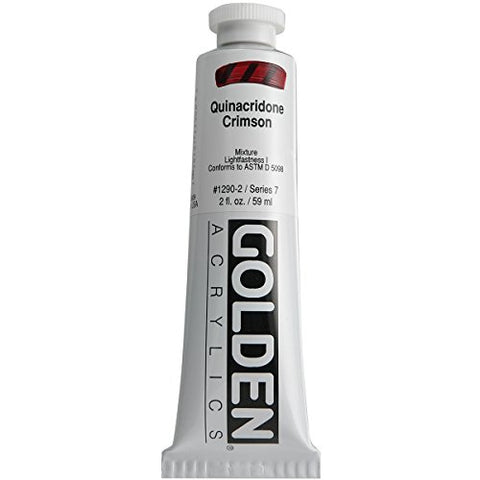 2 Oz Heavy Body Acrylic Color Paints Color: Quinacridone Crimson