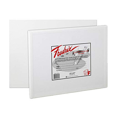 Fredrix 1539517 8 x 10 in. Warp Resistant Canvas Panels - Pack of 3