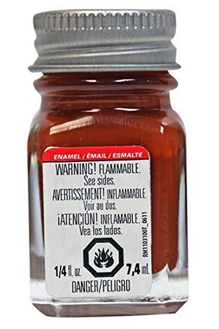 Testors 1185TT Rust Enamel Paint 1/4 oz Flat