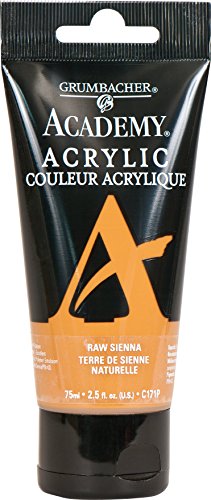 Grumbacher Academy Acrylic Paint, 75ml/2.5 Ounce Plastic Tube, Raw Sienna (C171P)