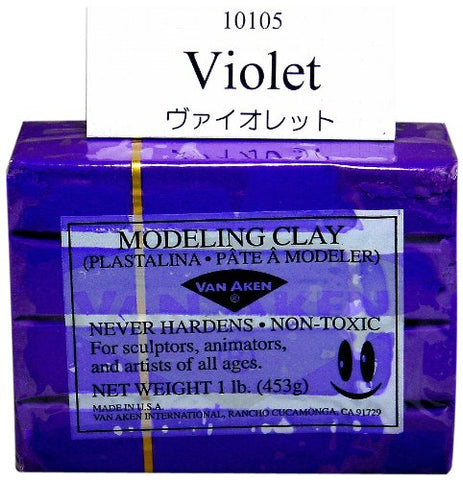 Van Aken Plastalina Modeling Clay 1 lb. bar violet