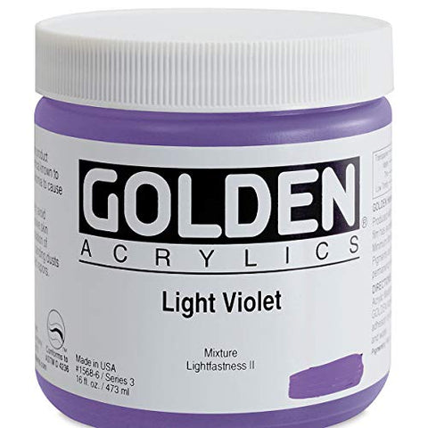 Golden Heavy Body Acrylic - Light Violet 16oz jar
