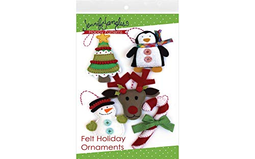 Jennifer Jangles Felt Holiday Ornaments Pattern, None