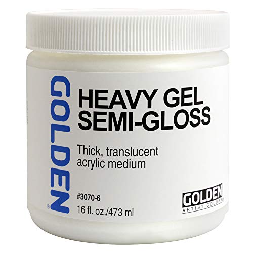 Golden Acryl Med 16 Oz Heavy Gel Semi-Gloss