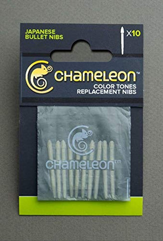 Chameleon Art Products, Replacement Brush Tips, Firm Nib - 10-Pack