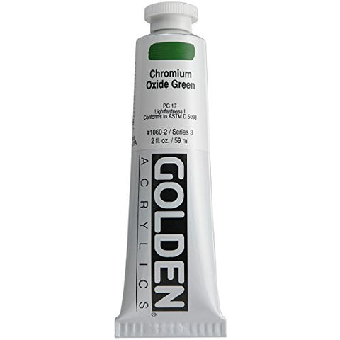 Golden Heavy Body Acrylic Paint, 2-Ounce, Chromium Oxide Green