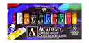 Grumbacher Academy Acrylic Paint, 24ml/0.8 oz Metal Tube, 10-Color Set, C1030