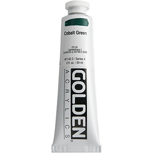 Golden Heavy Body Acrylic Paint, 2 Ounce, Cobalt Green