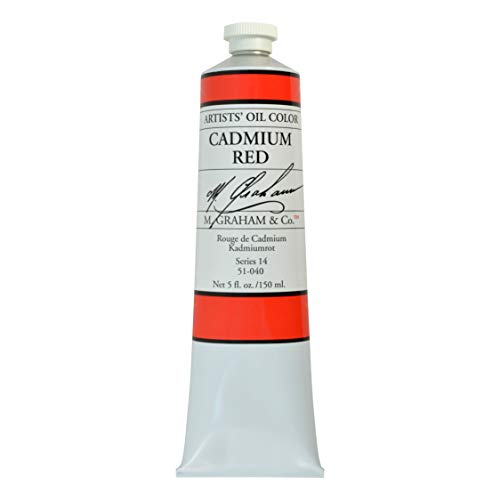 M. Graham Artist Oil Paint Cadmium Red 5oz Tube