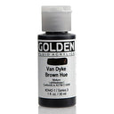 1 Oz Historical Fluid Acrylic Hues Paint [Set of 2] Color: Vandyke Brown Hue