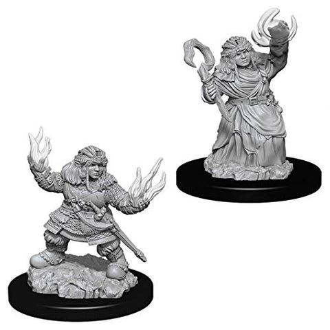 NECA Pathfinder Battles Deep Cuts Unpainted Miniatures: Wave 7: Female Dwarf Summoner