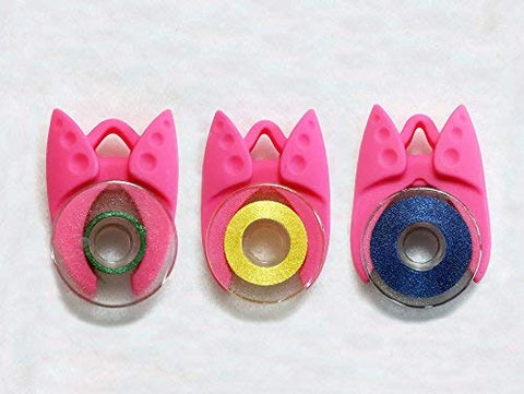 Bobbin Holder/CLAMP, Tulips .Keep Thread Tails Under Control' (12 Pieces), Ergonomic Bobbin Organizer and Holder. Fits bobbins Type L, Class A, Bernina 7,8 Series. by Smartneedle. (12 Pieces)