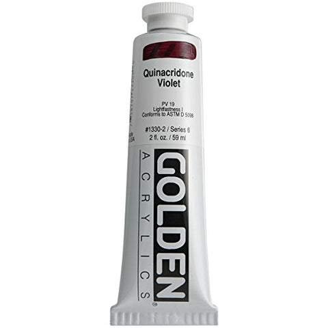 Golden Heavy Body Acrylic Paint, 2 Ounce, Quinacridone Violet