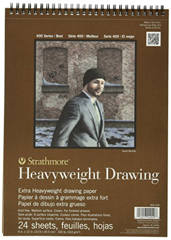 Strathmore 400 Series Heavyweight Drawing Pad, Medium Surface, 9