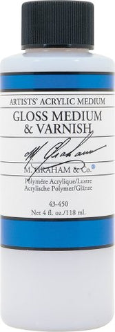 M. Graham 4-Ounce Acrylic Medium, Gloss