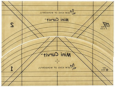 Sew Kind of Wonderful Set SewKindOfWonderful QCR Ruler Mini Curvit, Blue