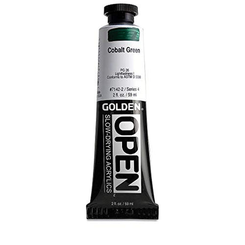 Open 2 Oz Acrylic Color Paints Color: Cobalt Green