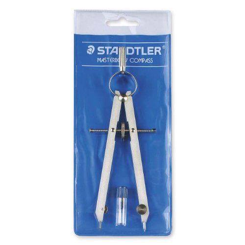 STAEDTLER Masterbow Comfort Student Compass for Circles to 10-1/4 Dia., Lead & Pouch (Case of 8)